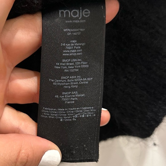 Maje | Embellished Black Cardigan Size 2‎ - Picture 12 of 15